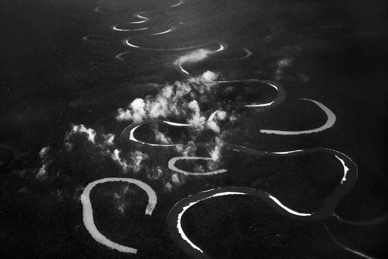 Aerial view of the Jutaí River