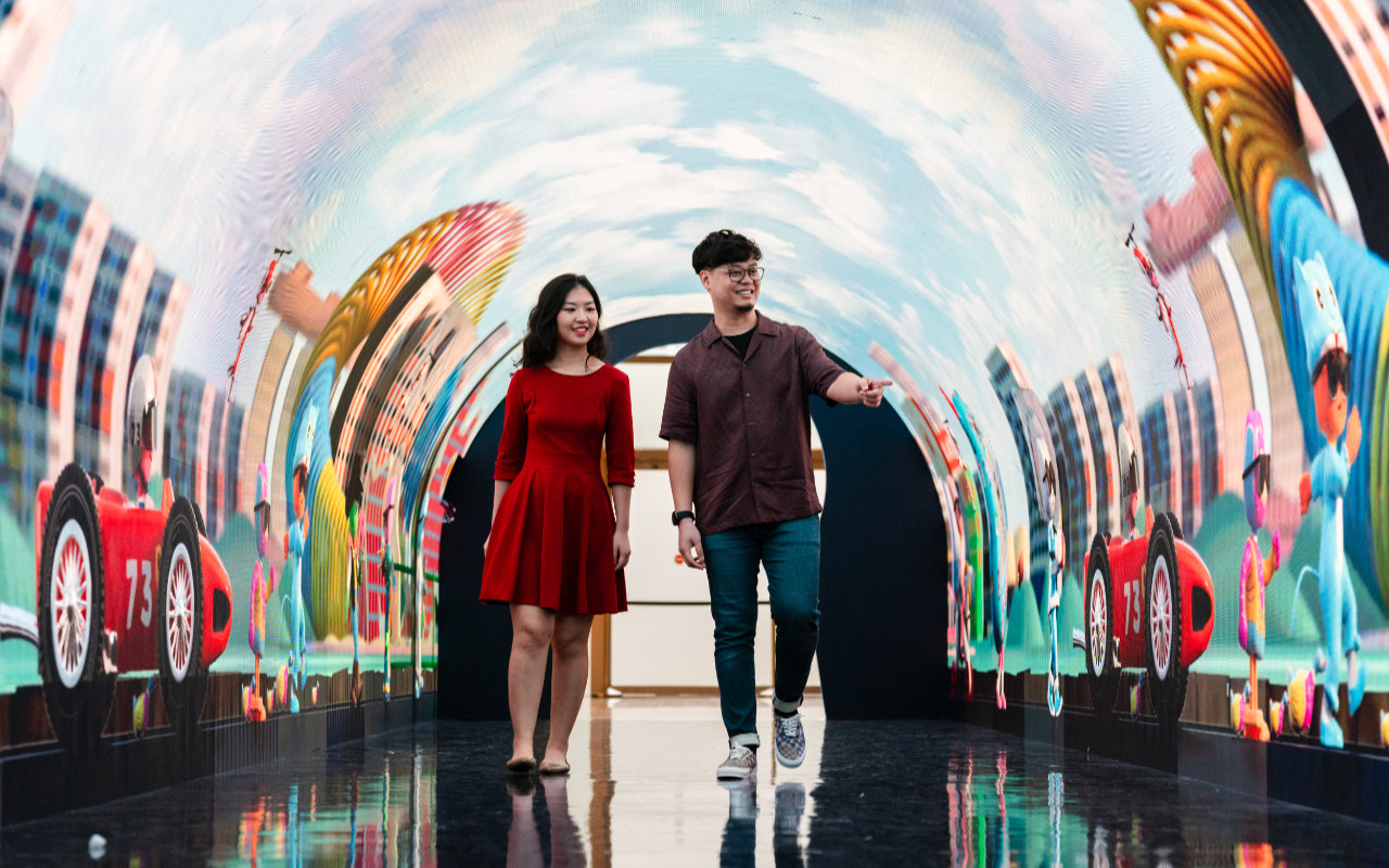 Play:Date showcase tunnel at the National Museum of Singapore