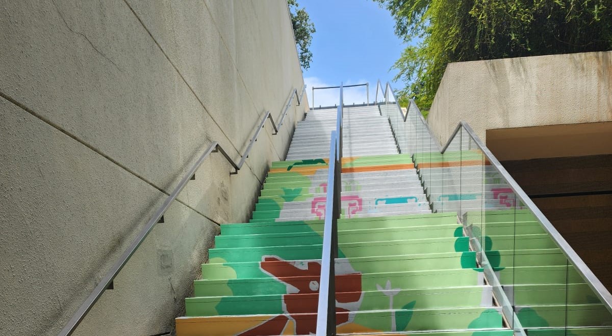 staircase-mural