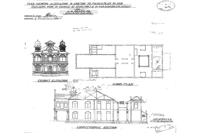 Plans for a house on 239 Bencoolen Street